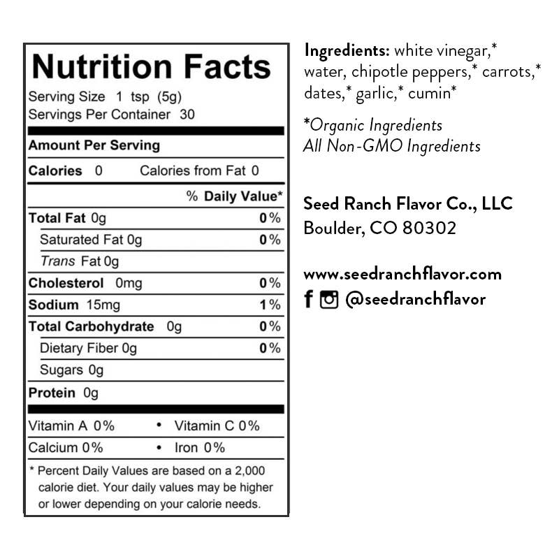 Seed Ranch Flavor Co - Smoked Jalapeño Hot Sauce