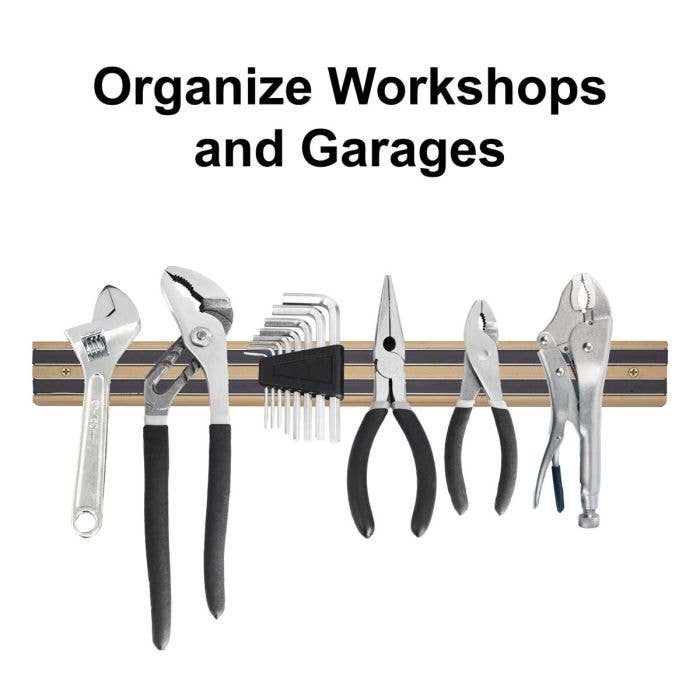 HIC - Harold Import Co. - HIC Kitchen Magnetic Knife And Utensil Holder, 18in