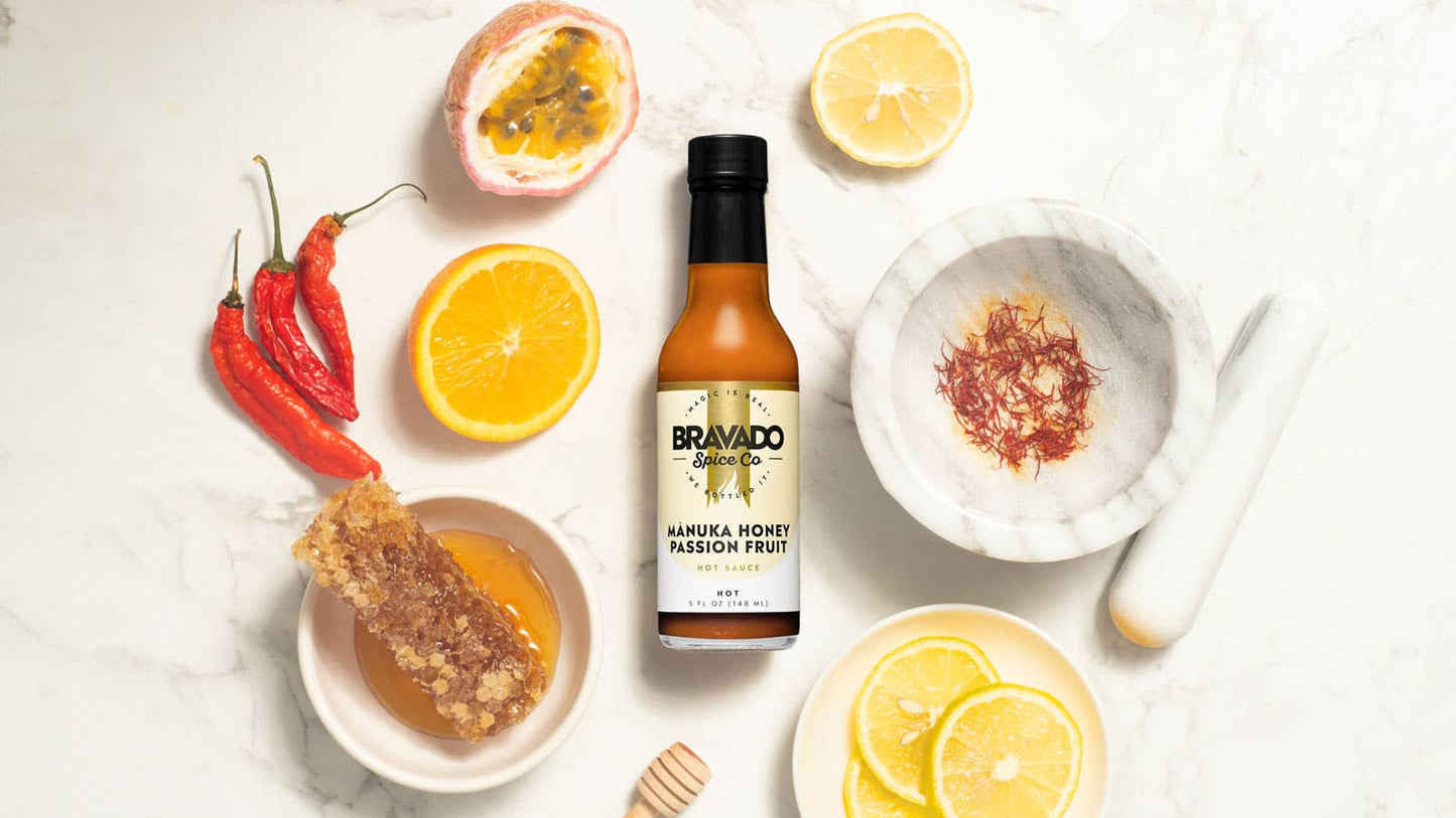 Bravado Spice Co. - Mānuka Honey & Passion Fruit Hot Sauce