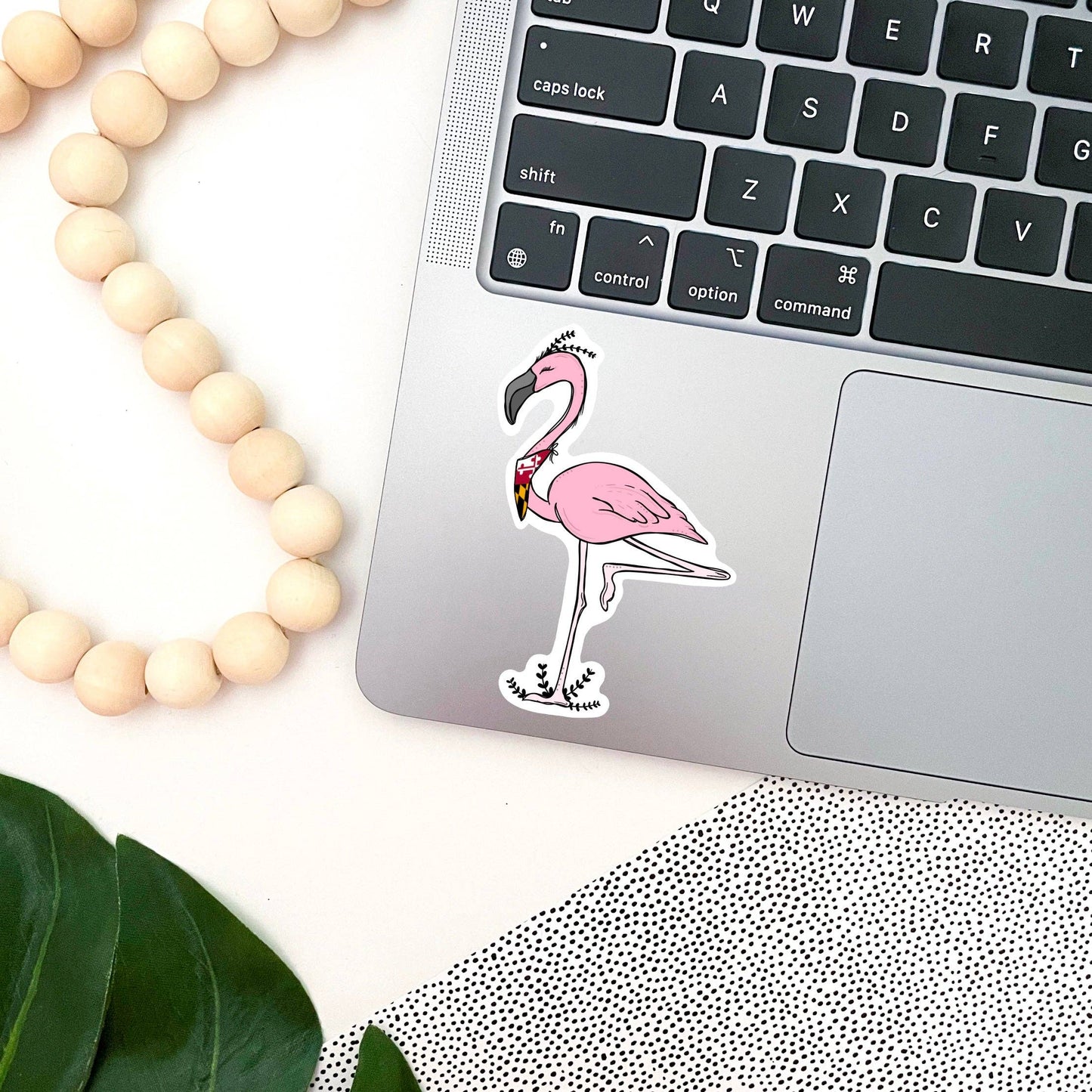 Jami Creates - Maryland Hipster Flamingo Sticker