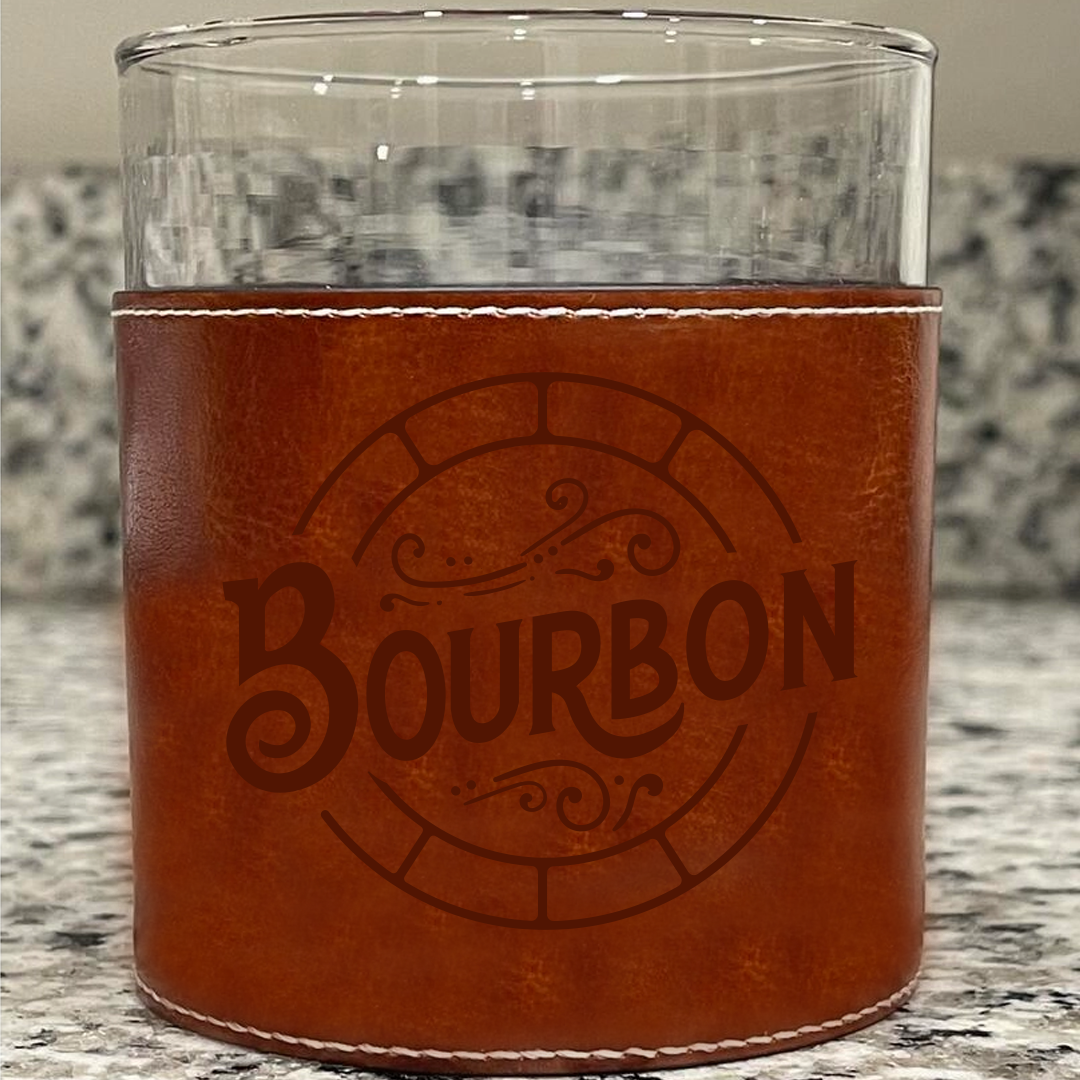 Barrel Down South - Bourbon Barrel Faux Leather Rocks Glass