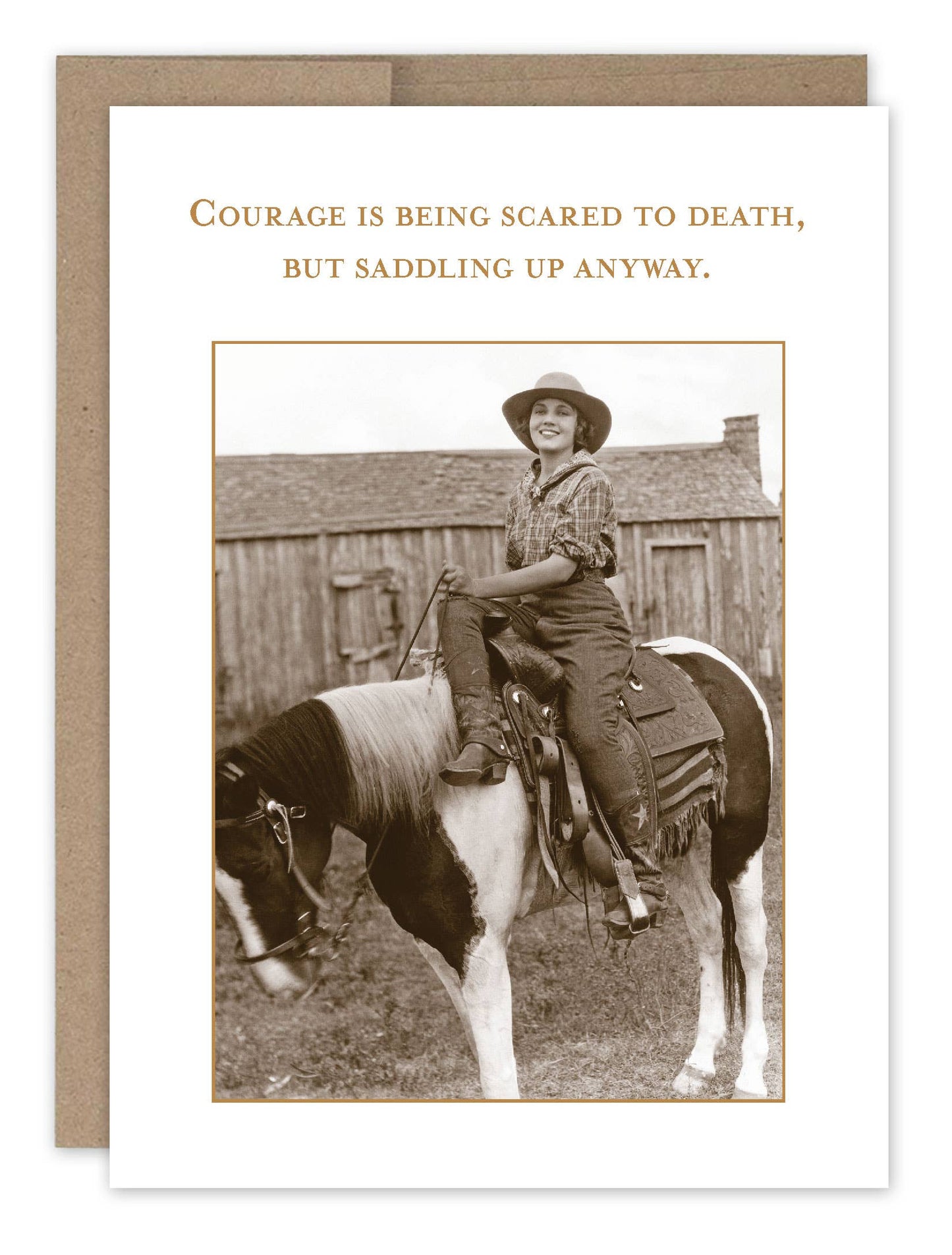 Shannon Martin Design - Saddling Up Anyway Encouragement Card