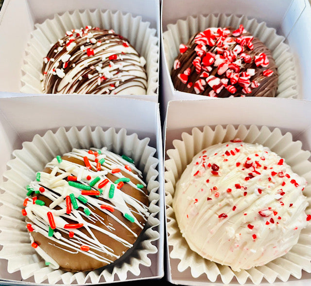 Bites o'Heaven Holiday Hot Cocoa Bomb - dark chocolate