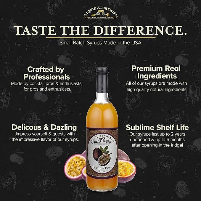 Liquid Alchemist Syrups - Passion Fruit Cocktail Syrup: 150ml