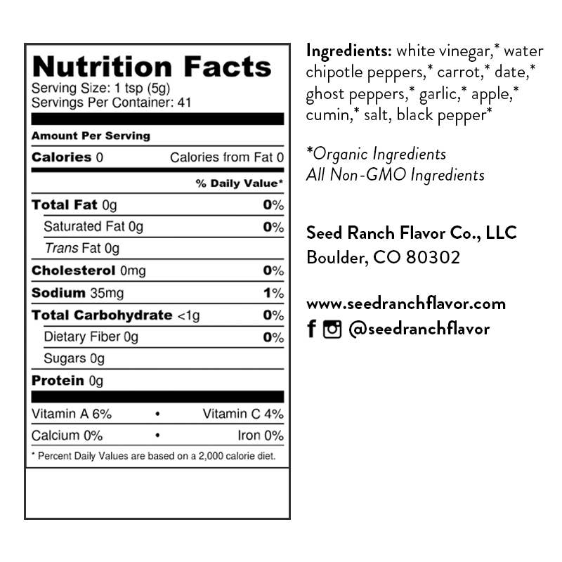 Seed Ranch Flavor Co - Smoky Ghost Hot Sauce