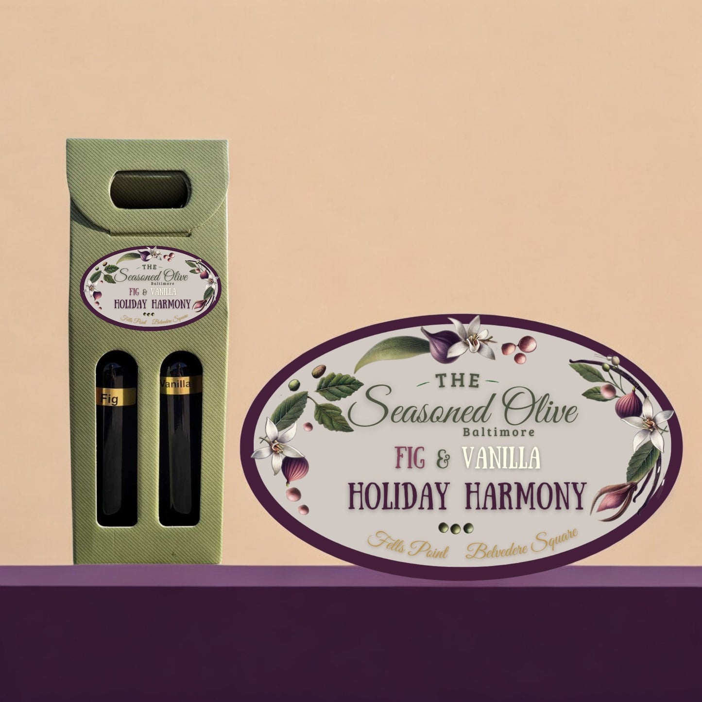 Holiday Harmony Gift Set Fig Balsamic/Vanilla Evoo