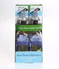 Hydrangea Olive Oil & Vinegar Cruet Set