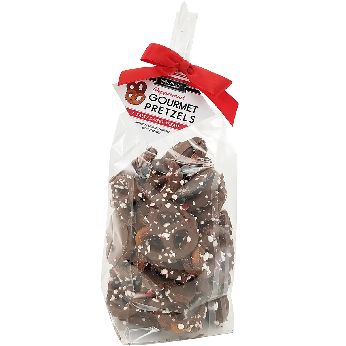 Peppermint Chocolatey-Dipped Pretzel