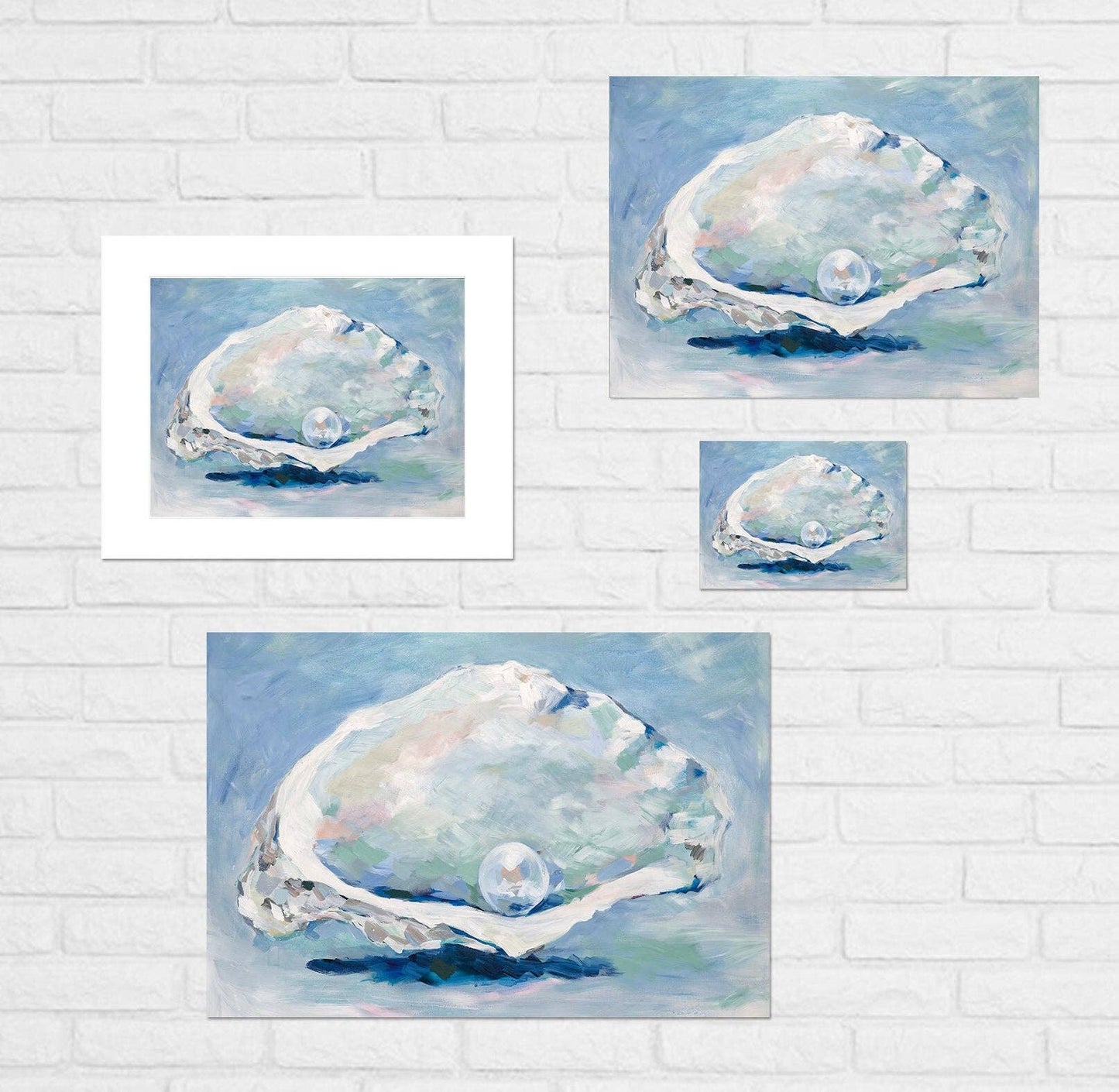 Oyster and Pearl Print: Paper / 11 x 14"