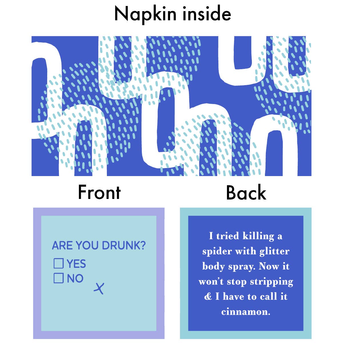 NAPKIN Hacker | Funny Party Gift | Cocktail Napkin