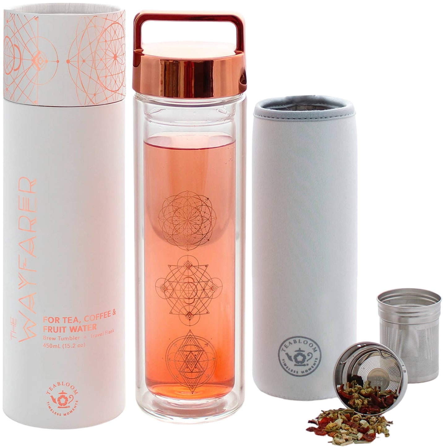 Teabloom - Teabloom All-purpose Beverage Tumbler 15 Oz / 450 ml