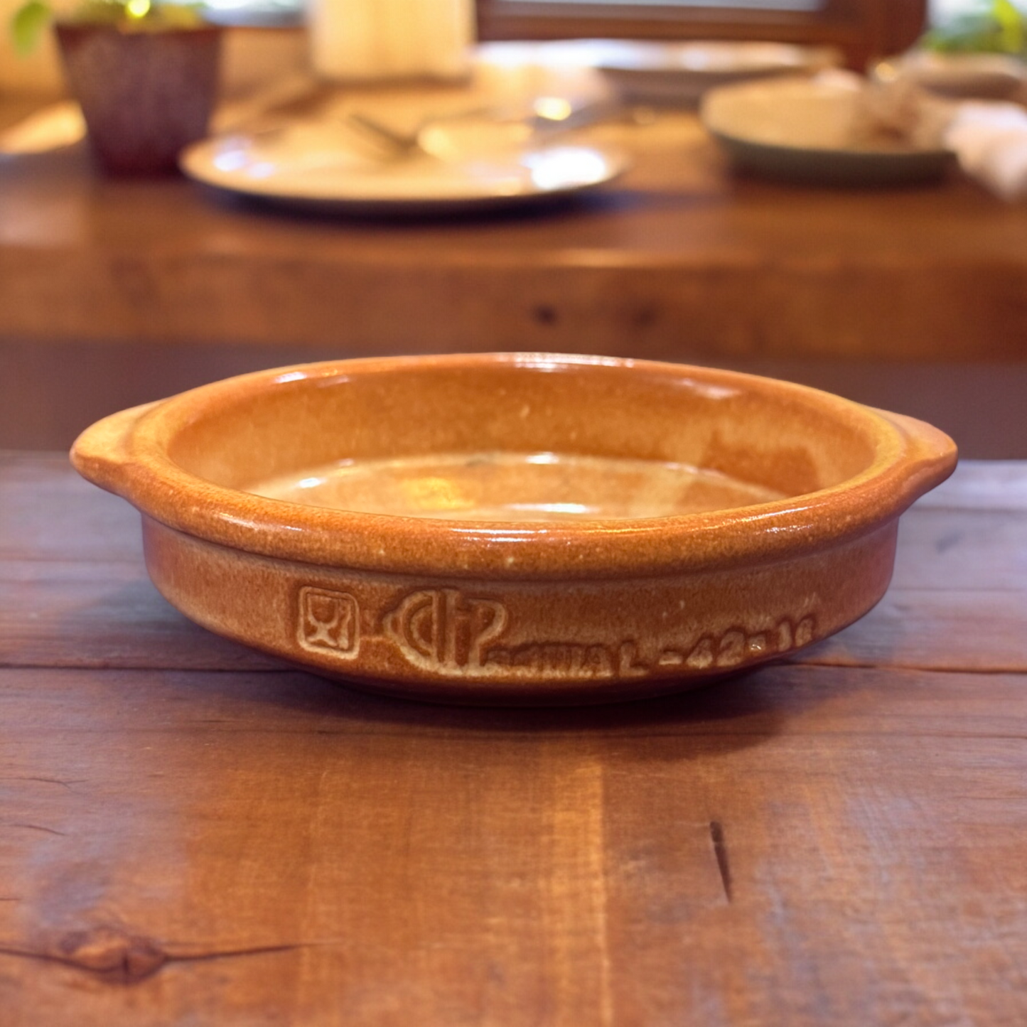 Large Terra Cotta Dipping Dish