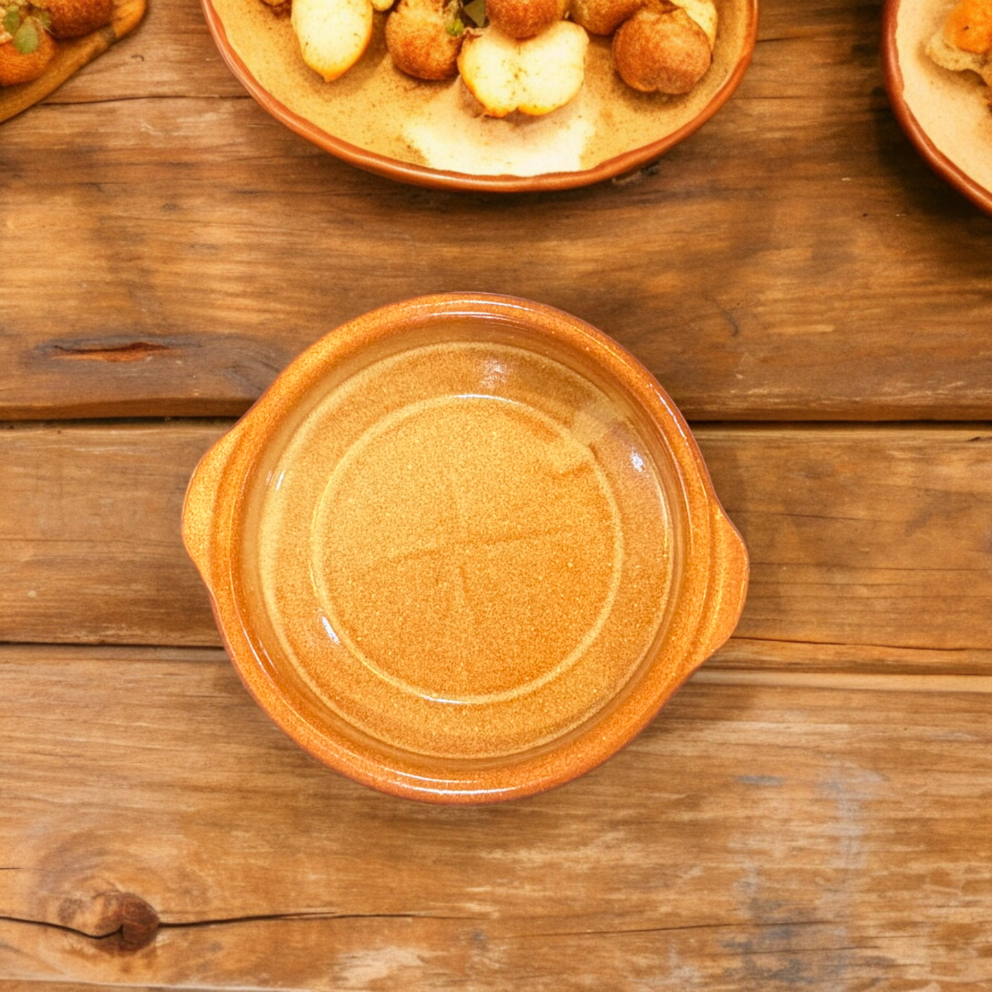 Large Terra Cotta Dipping Dish