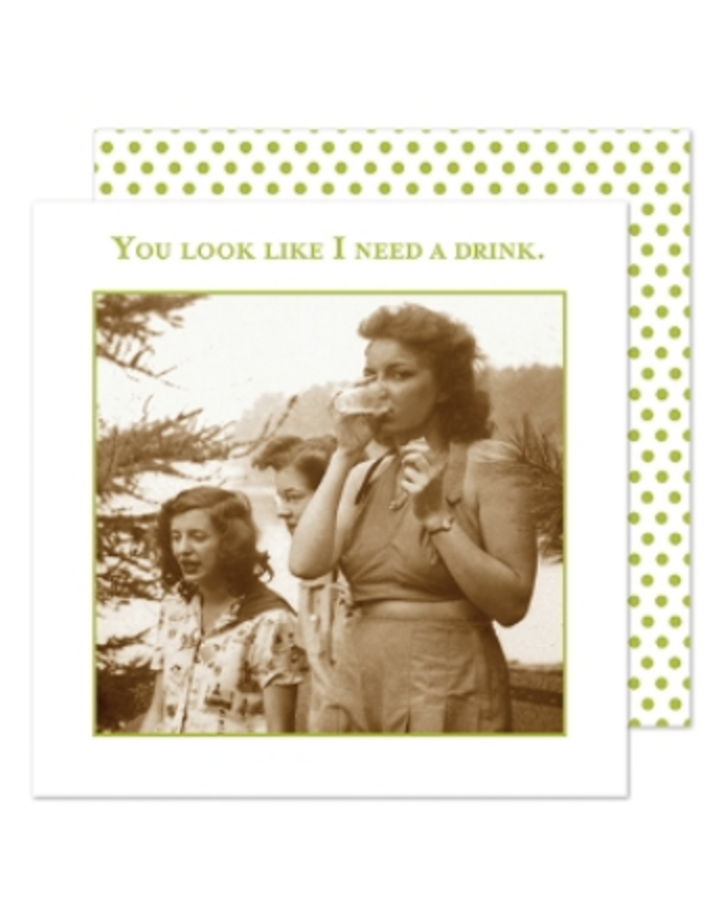 Shannon Martin Design - Need A Drink Beverage Napkin