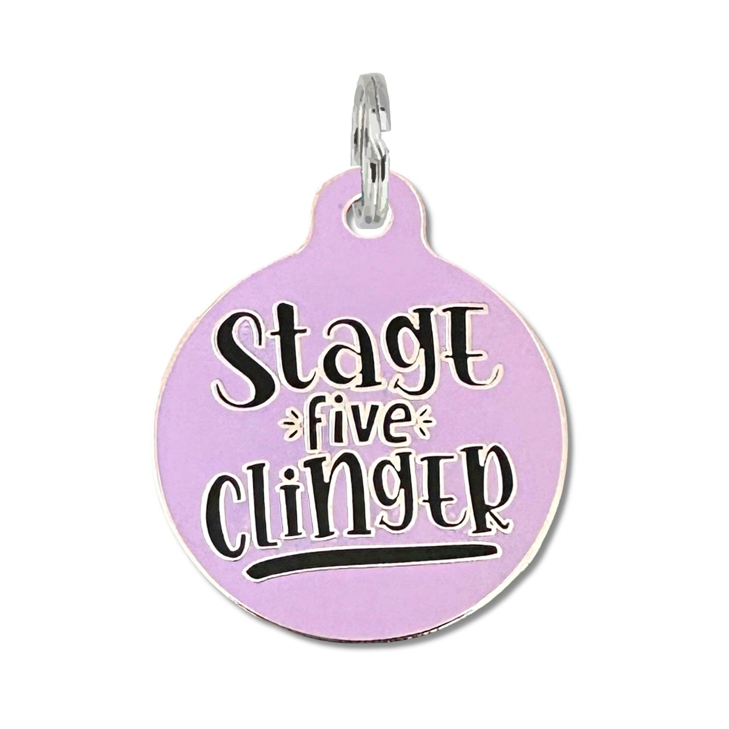 Bad Tags -PURPLE -Stage 5 Clinger - Dog ID Tag Collar Charm
