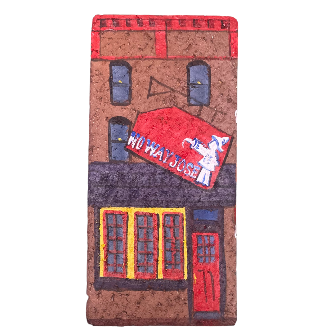 Linda Amtmann Hand Painted Brick - No Way Jose