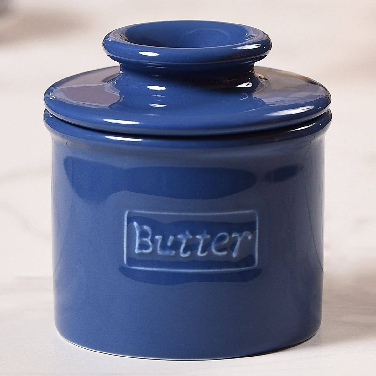 Butter Bell: French Butter Crock - Royal Blue
