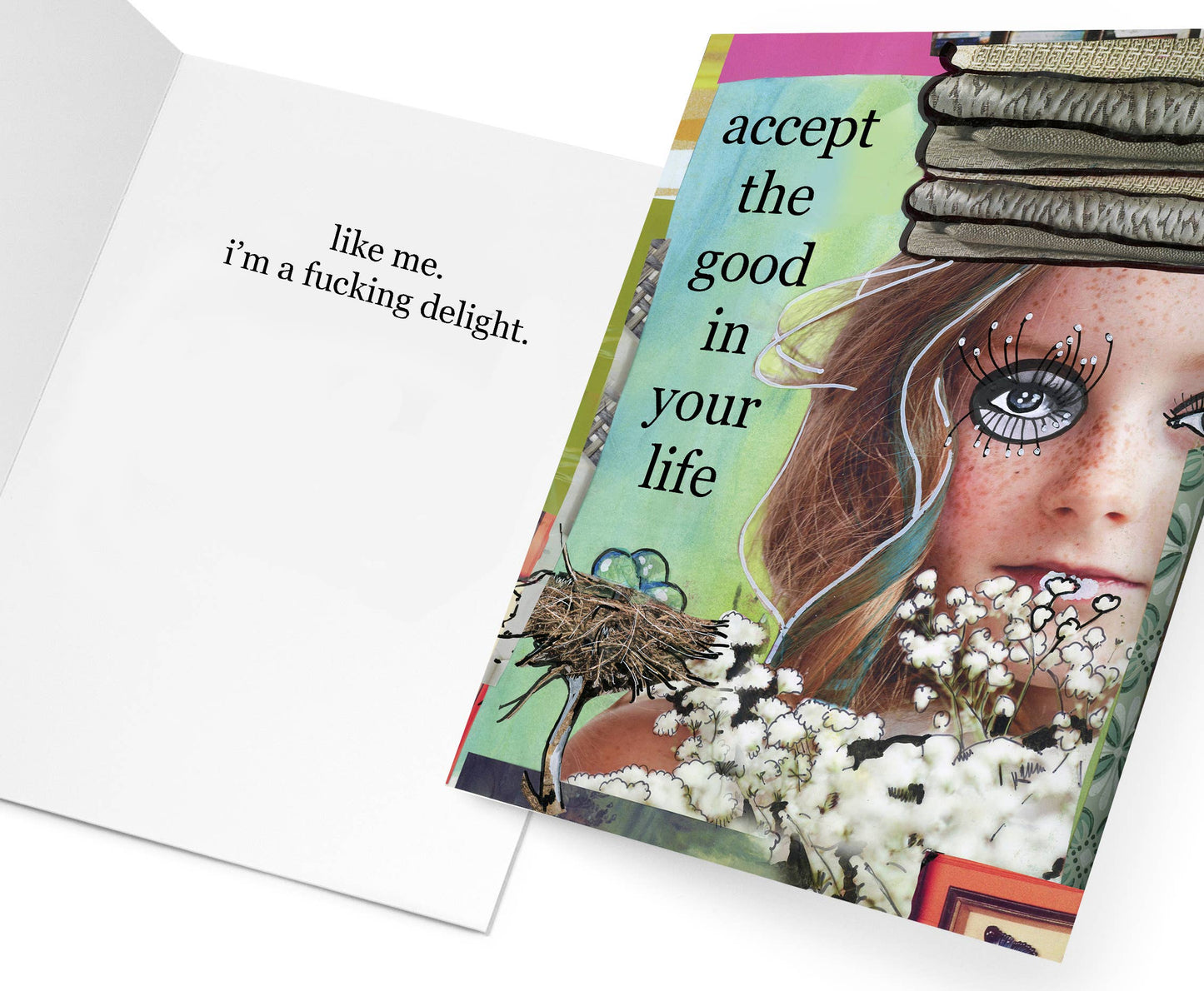 Erin Smith Art - G183 Delight Greeting Card