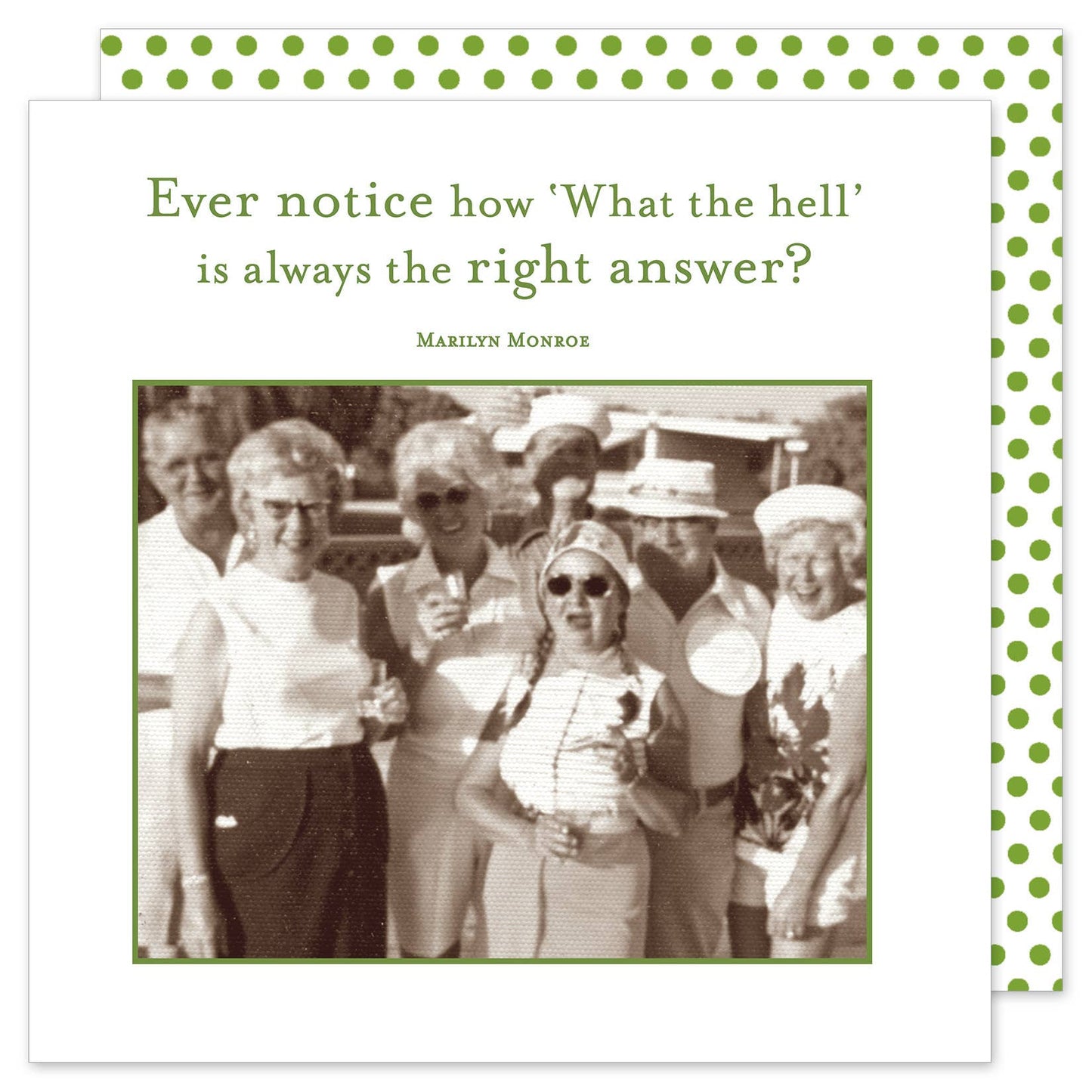 Shannon Martin Design - What The Hell Beverage Napkin