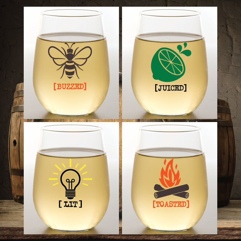 Wine-Oh! - BUZZED Shatterproof Wine Glasses
