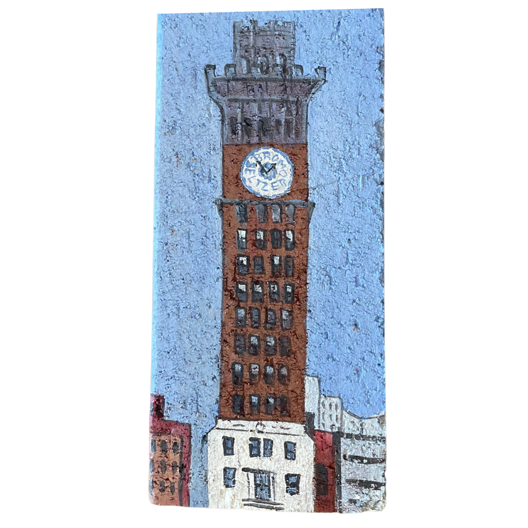 Linda Amtmann Hand Painted Brick- Bromo Tower