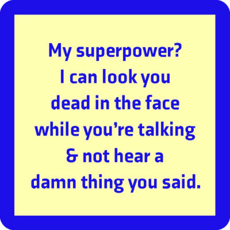 Drinks on Me coasters - Superpower