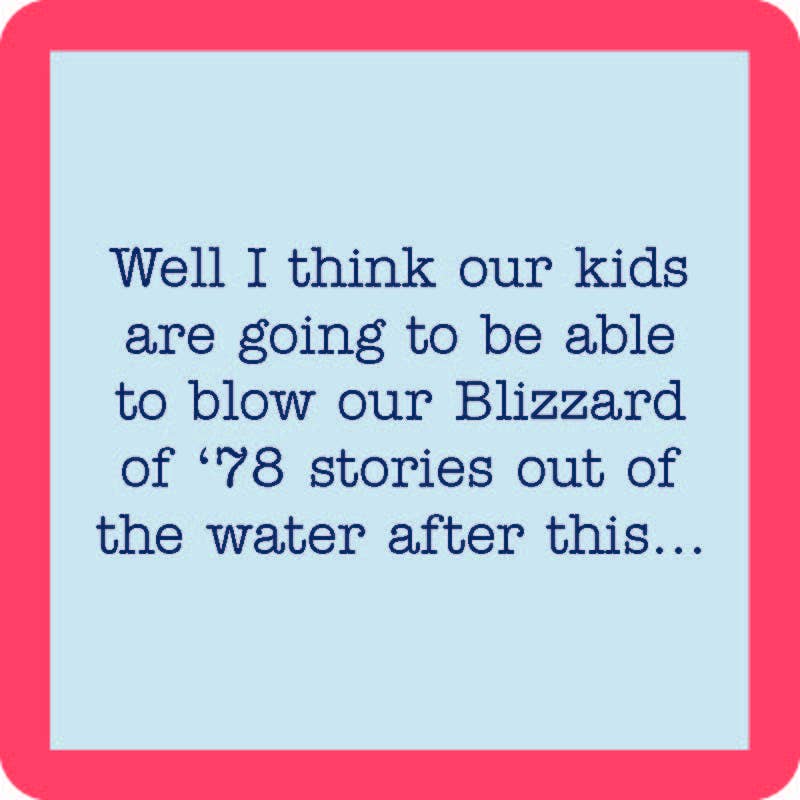 Drinks on Me coasters - Covid Coaster: Blizzard of 78