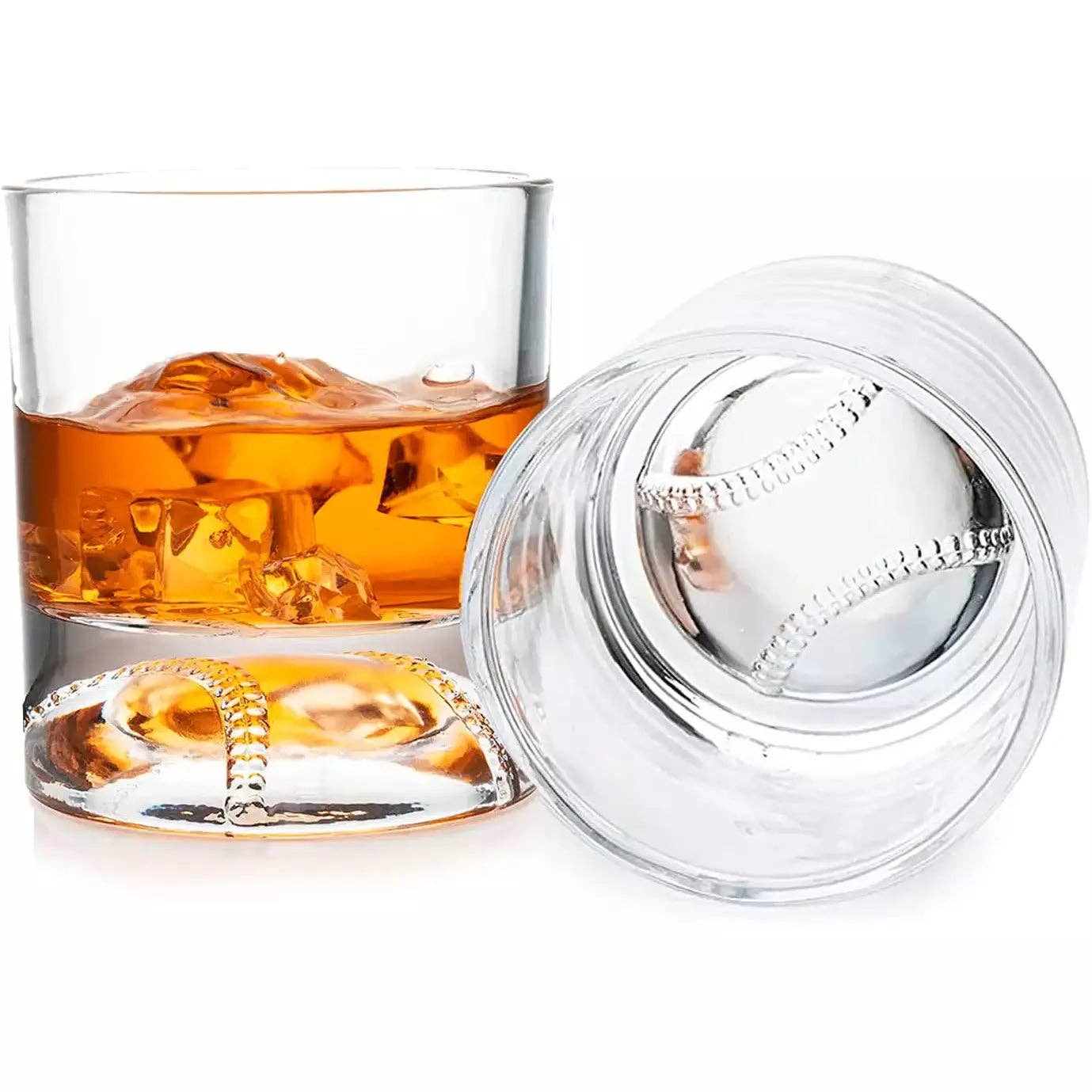 The Wine Savant - Baseball Whiskey Glass - 12oz Single Whiskey Glass