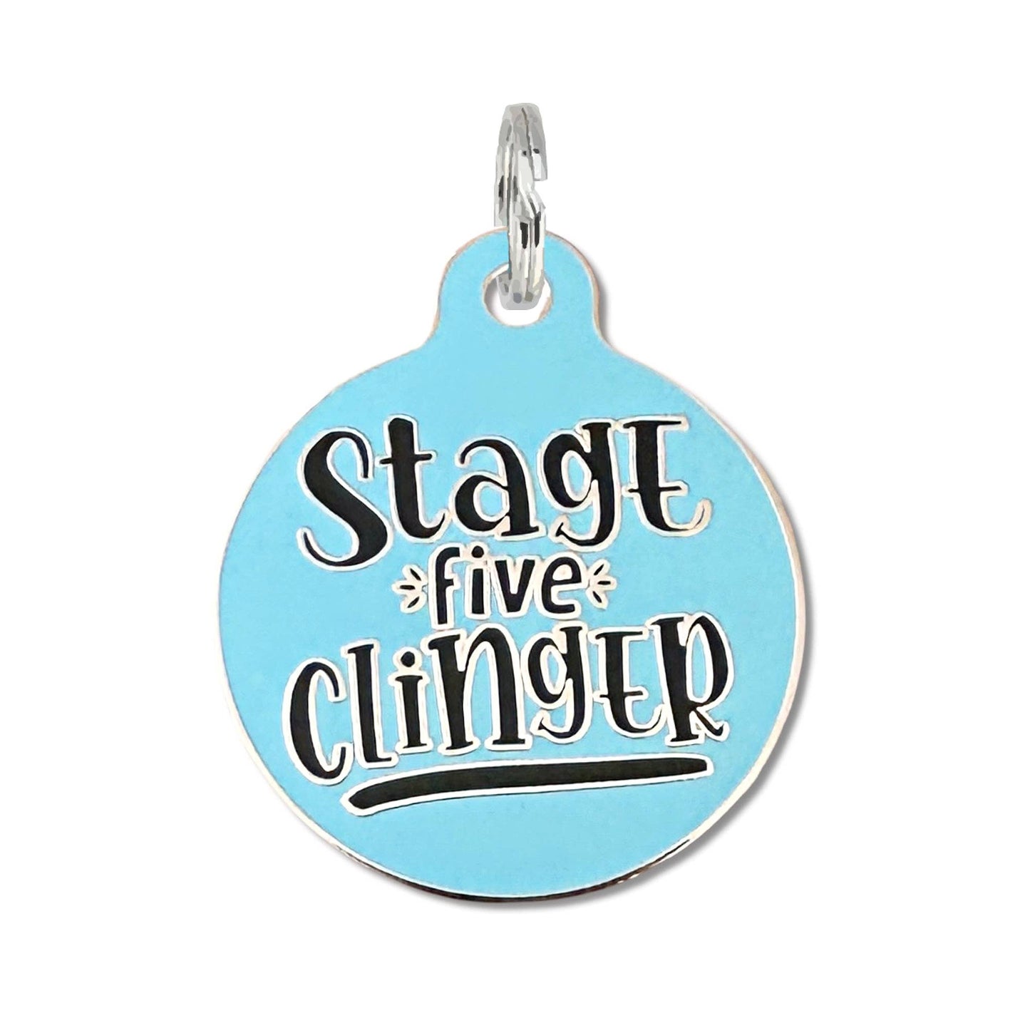 Bad Tags -BLUE - Stage 5 Clinger - Dog ID Tag Collar Charm