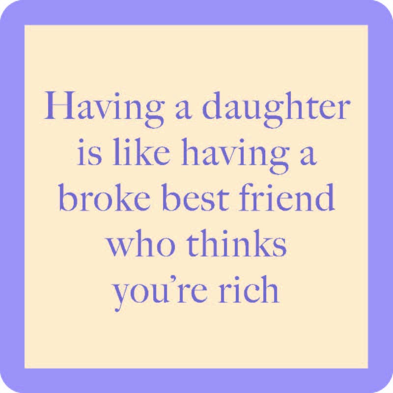 Drinks on Me coasters - Broke Best Friend