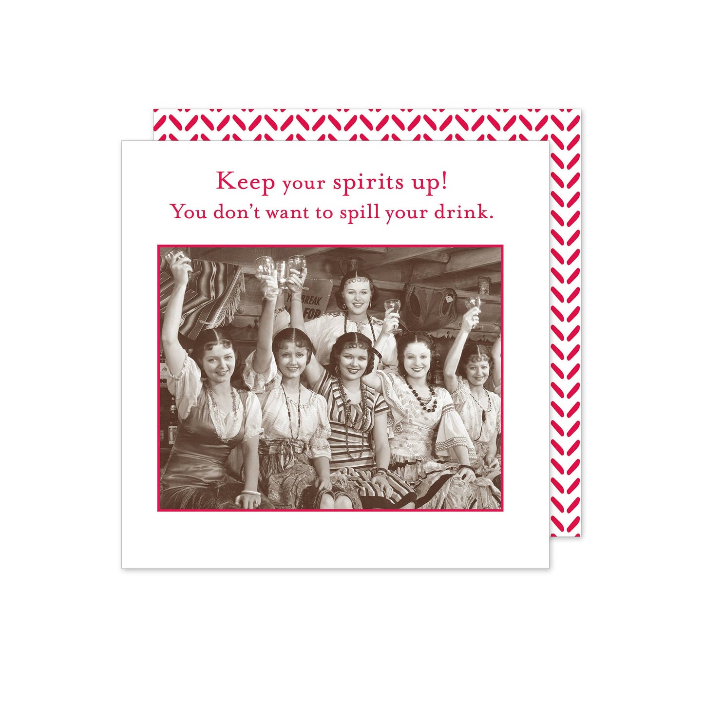 Shannon Martin Design - Spirits Up Beverage Napkin