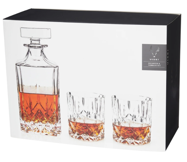 Viski - Admiral™ - Crystal Tumblers and Decanter Set