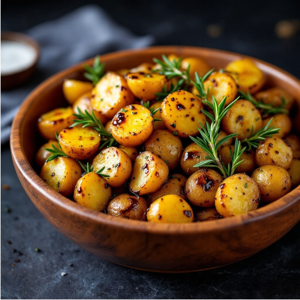 Rosemary Roasted Baby Potatoes with Balsamic Glaze