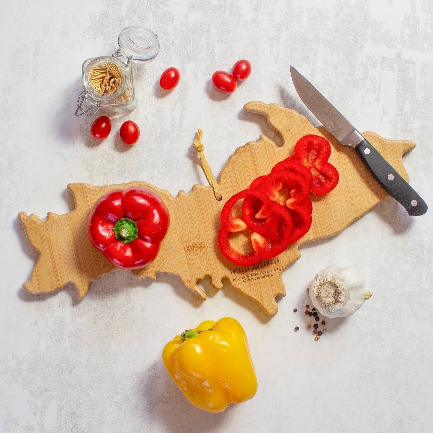 Maryland Cutting Board with Artwork by Fish Kiss™