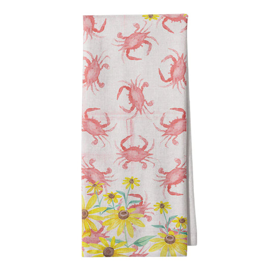 Maryland Kitchen Towel Black Eyed Susan Crab