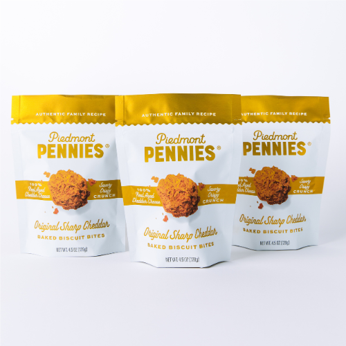 Piedmont Pennies - Cheddar Cheese Crackers, Medium Pouch