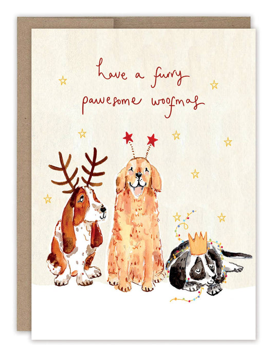 Biely & Shoaf - Dogs Pawesome Woofmas Christmas Holiday Card