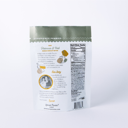 Piedmont Pennies - Parmesan & Herb Cheese Crackers, Medium Pouches