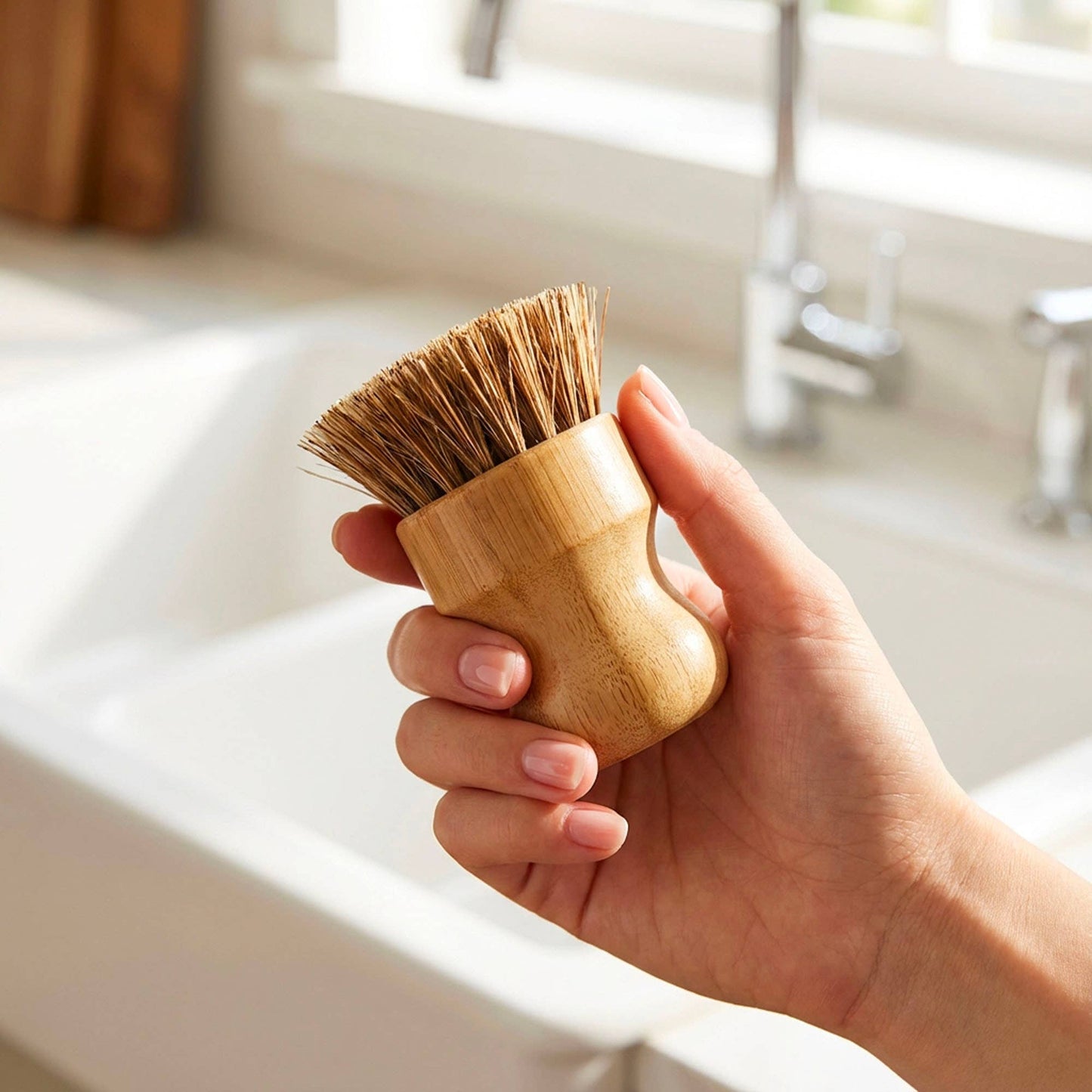 Bamboo Pot Scrubber | Kitchen | Faire Market Bestseller