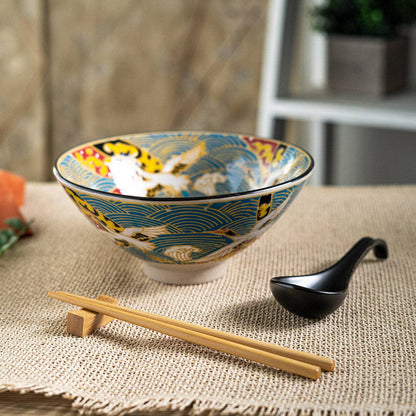 Japanese Crane Ramen Bowl Set | Urban Tokyo