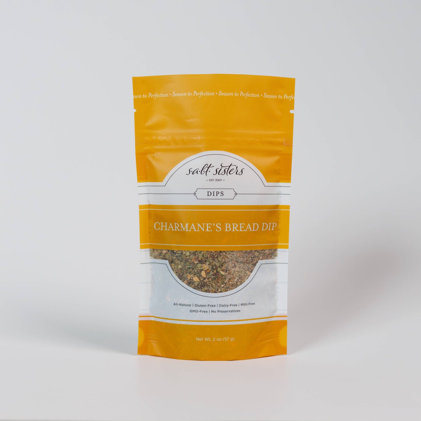 Salt Sisters - Dip Seasoning Mix - Charmane’s Bread Dip - Packaged Weights: 2 oz