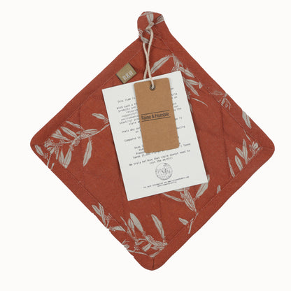 Raine & Humble - Pot Holder Trivets Olives Cinnamon