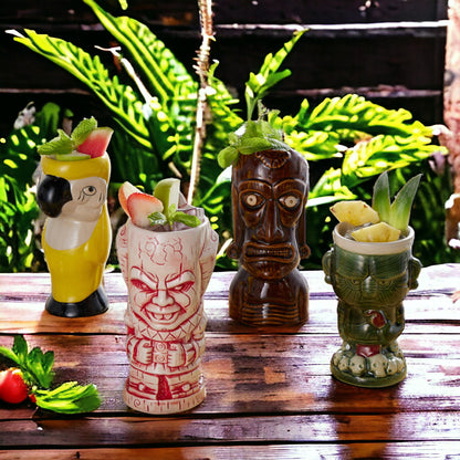 Lemonsoda | Ceramic Hawaiian Luau Tiki Mugs (1pc)
