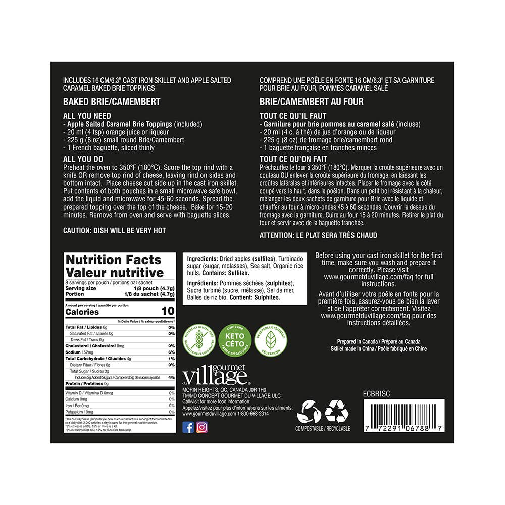 Gourmet Du Village - Skillet Brie Apple Salted Caramel Kit
