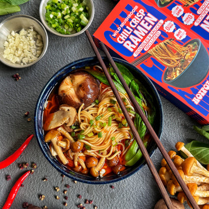 Wild Mushroom Chili Crisp Ramen- Umami Packed 4.8 OZ