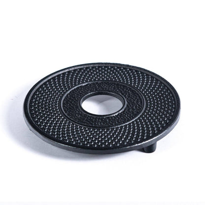5.3"D Cast Iron Hobnail Teapot Trivet Stand