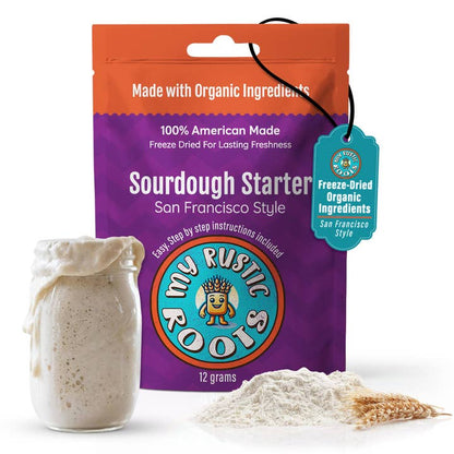 Organic, Non-GMO Sourdough Starter | Freeze Dried |  12gm