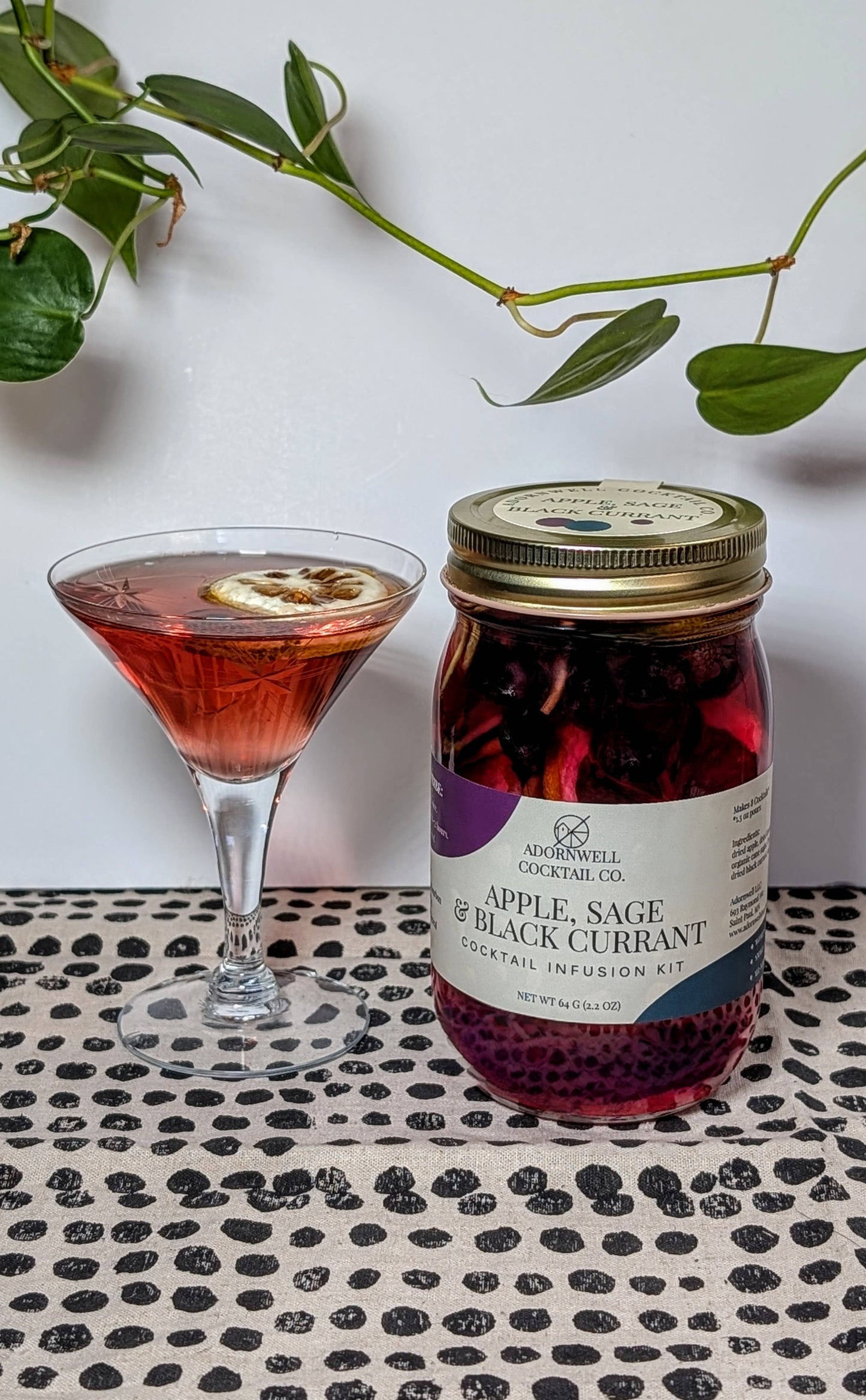 Adornwell Cocktail Co. - Apple, Sage & Black Currant Cocktail Infusion Kit