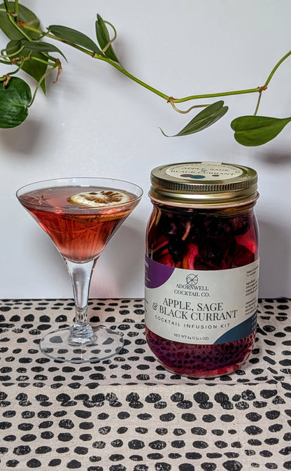 Adornwell Cocktail Co. - Apple, Sage & Black Currant Cocktail Infusion Kit