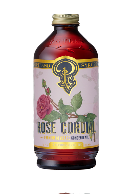 Portland Syrups | Rose Cordial Syrup 12oz - cocktail / mocktail beverage mixer